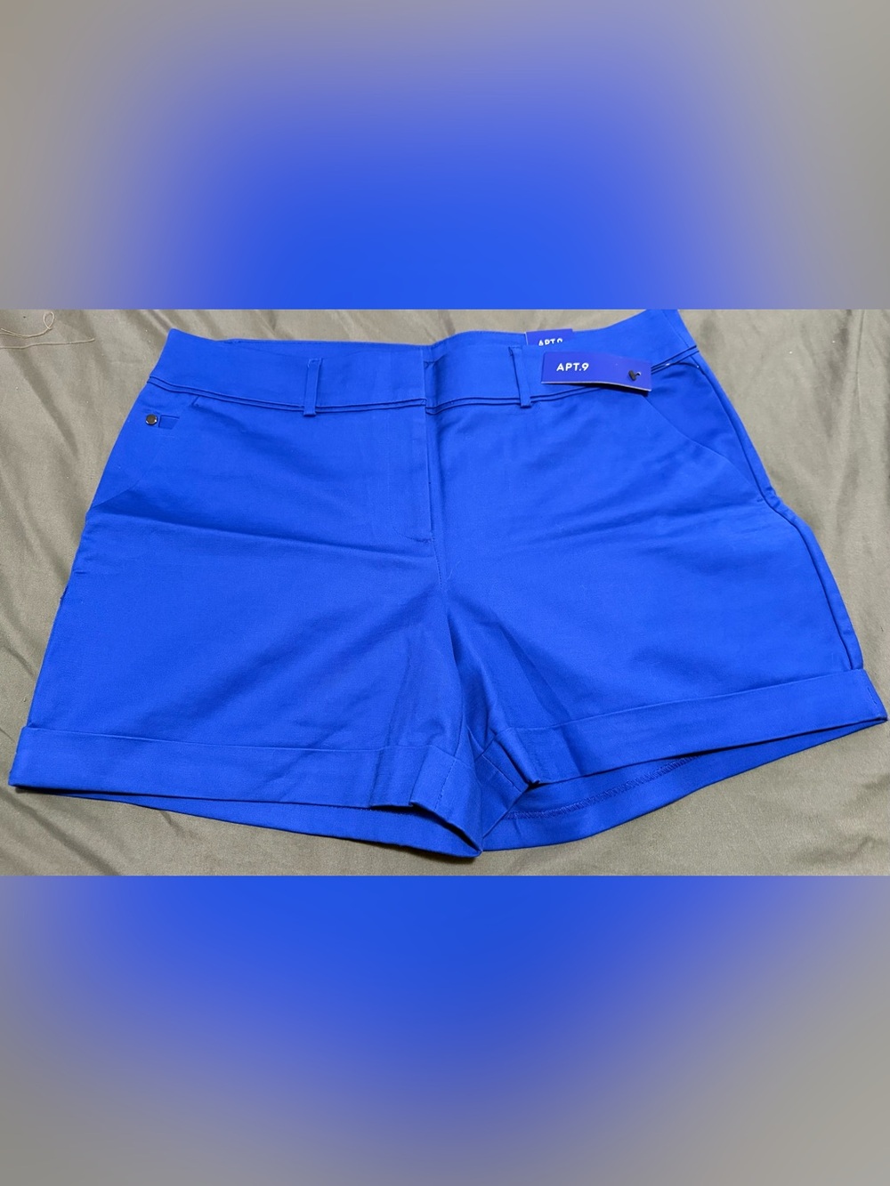 Apt. 9 Bright Blue Women's Tailored Bermuda Shorts